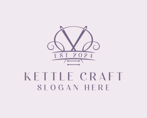 Craft Needle Quilting  logo design