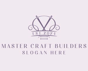 Craft Needle Quilting  logo design