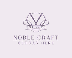 Craft Needle Quilting  logo design