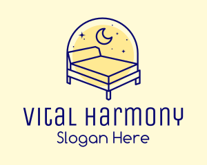 Starry Night Bed logo design