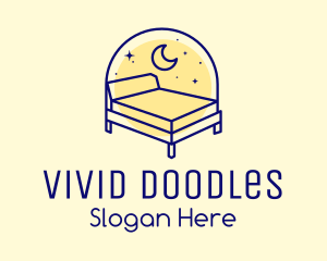 Starry Night Bed logo design