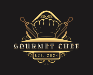 Gourmet Restaurant Chef logo design