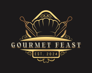 Gourmet Restaurant Chef logo design