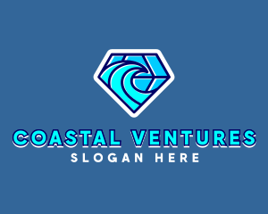 Ocean Waves Resort logo design