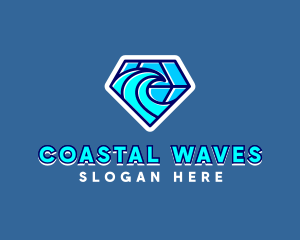 Ocean Waves Resort logo design