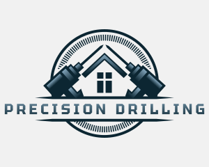 Construction Repair Drill logo design