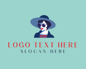 Woman Hat Cigarette logo