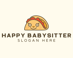 Happy Mexican Taco logo design