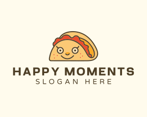 Happy Mexican Taco logo design