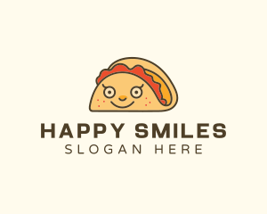 Happy Mexican Taco logo design