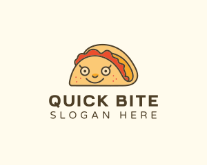 Happy Mexican Taco logo design