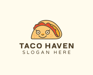 Happy Mexican Taco logo design