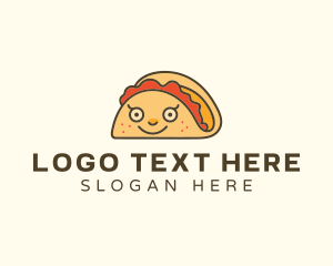 Tortilla - Happy Mexican Taco logo design