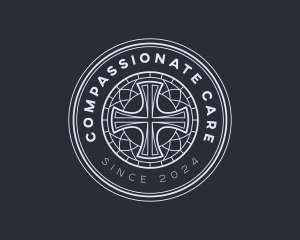 Holy Christianity Cross Logo