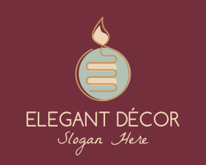 Candle Interior Decoration  logo design