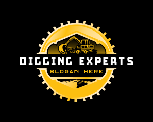 Excavator Backhoe Machinery logo