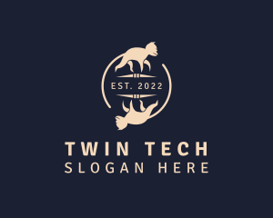 Monkey Chimp Twins logo design