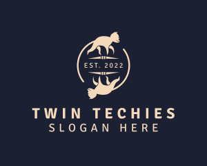 Monkey Chimp Twins logo design