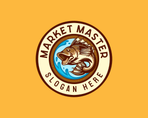 Ocean Fish Market logo design