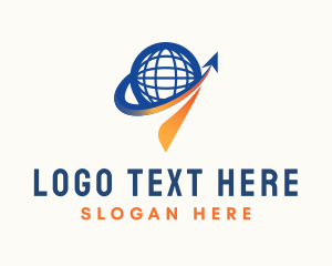 Travel Globe Pin logo