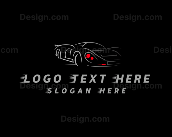 Sports Car Race Garage Logo