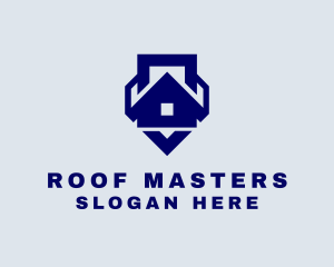 Diamond House Roof  logo design