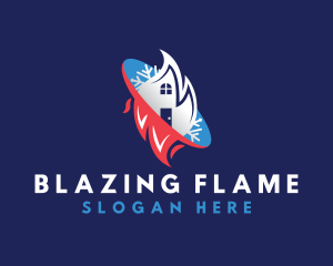 Ice Flame House logo design