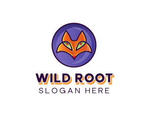 Fox Wild Circle logo design