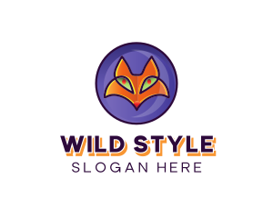 Fox Wild Circle logo design