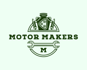 Garage Automotive Engine Motor logo