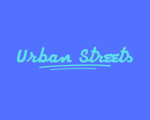 Urban Script Wordmark logo design