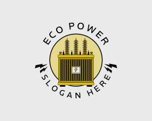 Electrical Power Transformer logo design