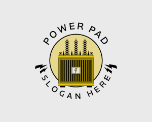 Electrical Power Transformer logo design