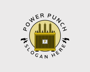 Electrical Power Transformer logo design