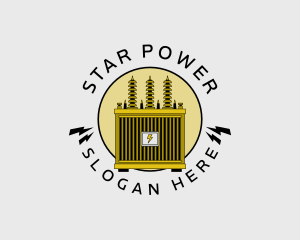 Electrical Power Transformer logo design