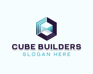 Digital Tech Cube logo design