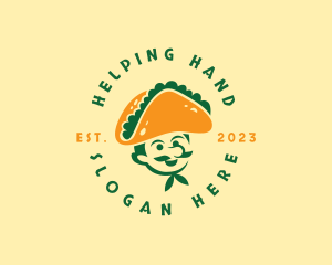 Taco Hat Man Restaurant Logo