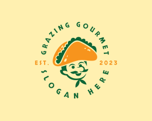 Taco Hat Man Restaurant logo design