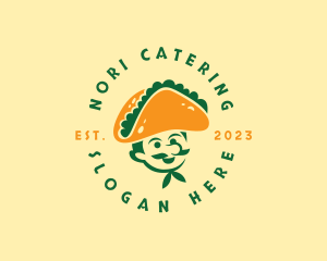 Taco Hat Man Restaurant logo design