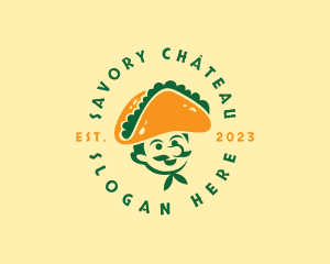 Taco Hat Man Restaurant logo design