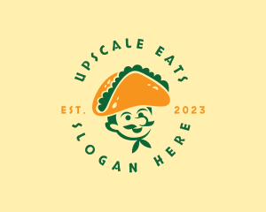 Taco Hat Man Restaurant logo design