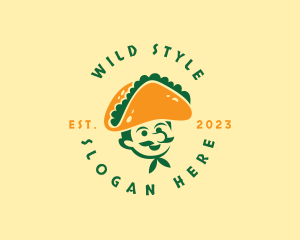 Taco Hat Man Restaurant logo design