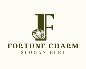 Feminine Flower Letter F logo design