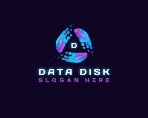 Abstract Data Digital Motion  logo design