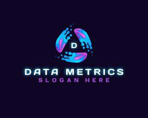 Abstract Data Digital Motion  logo design