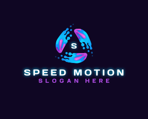 Abstract Data Digital Motion  logo design