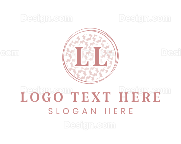 Feminine Floral Fashion Boutique Logo