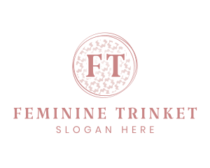 Feminine Floral Fashion Boutique logo design