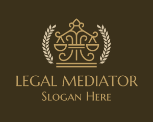 Law Firm Scale Courthouse  logo design