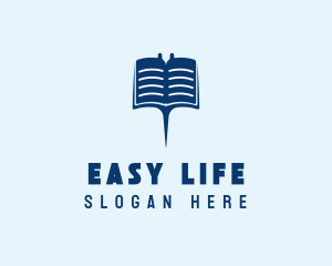 Blue Stingray Book logo design